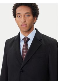 BOSS Płaszcz wełniany Hyde 50549187 Czarny Slim Fit. Kolor: czarny. Materiał: wełna #4
