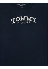 TOMMY HILFIGER - Tommy Hilfiger Dres Monotype KN0KN02162 Niebieski Wide Leg. Kolor: niebieski. Materiał: bawełna #2