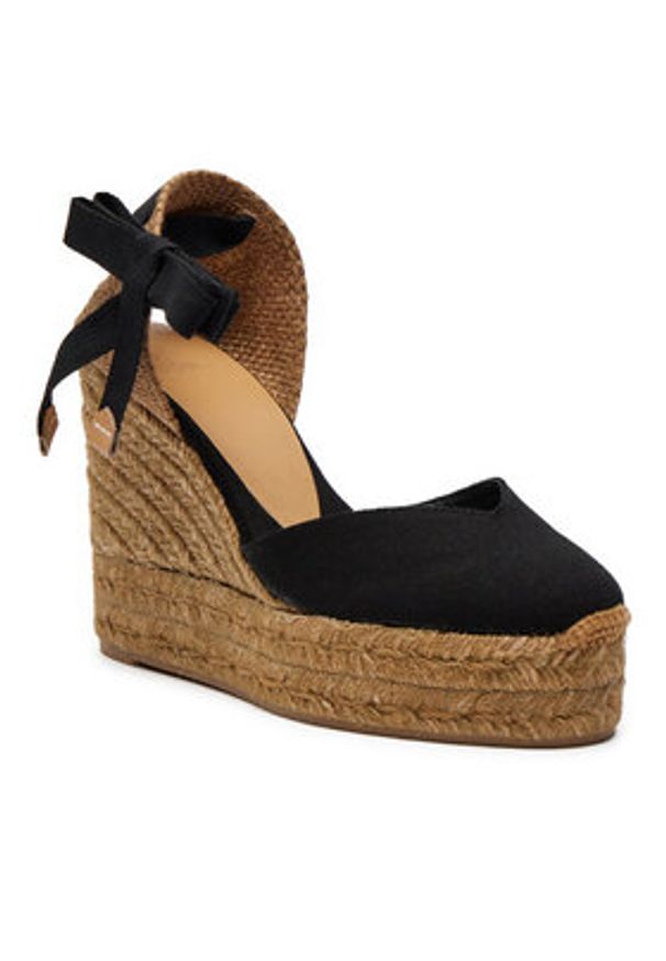 Castañer Espadryle Chiara T/8Ed/001 021458 Czarny. Kolor: czarny. Materiał: materiał