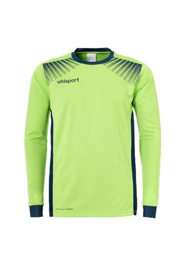 UHLSPORT - Koszulka bramkarska Uhlsport Goal enfant manches longues. Kolor: zielony, turkusowy, wielokolorowy, niebieski. Materiał: materiał. Długość rękawa: długi rękaw. Długość: długie. Sport: fitness