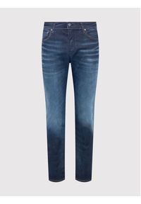 Jack & Jones - Jack&Jones Jeansy Tim 12118215 Granatowy Slim Fit. Kolor: niebieski