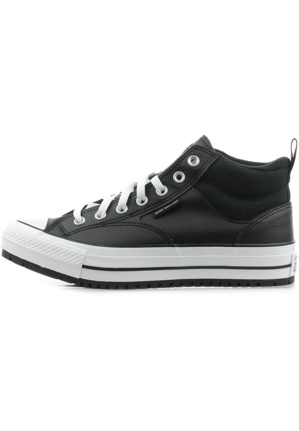 Buty Converse Ctas Malden Street Boot Mid, Dla obu płci. Kolor: czarny. Materiał: skóra ekologiczna, materiał. Sport: fitness