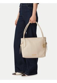Love Moschino - LOVE MOSCHINO Torebka JC4056PP1PLL0110 Kremowy. Kolor: kremowy. Materiał: skórzane #1