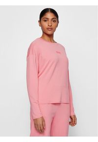 BOSS - Boss Bluzka C_Elina_Active 50456738 Różowy Relaxed Fit. Kolor: różowy. Materiał: wiskoza