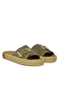 Bohonomad Klapki Corsica COR.12-00011 Khaki. Kolor: brązowy. Materiał: skóra