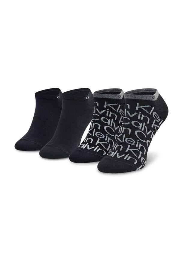 Calvin Klein Skarpety krótkie 701218714 Czarny. Kolor: czarny. Materiał: materiał
