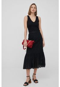 Pennyblack spódnica bawełniana kolor czarny midi rozkloszowana. Stan: podwyższony. Kolor: czarny. Materiał: bawełna #3