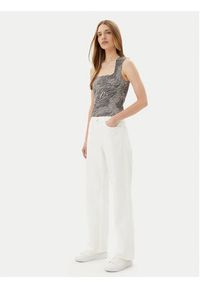 Vila Jeansy Palma 14105535 Biały Wide Leg. Kolor: biały #4