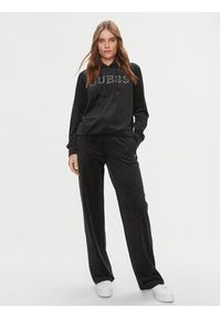 Guess Bluza Couture V4RQ25 KBXI2 Czarny Regular Fit. Kolor: czarny. Materiał: syntetyk