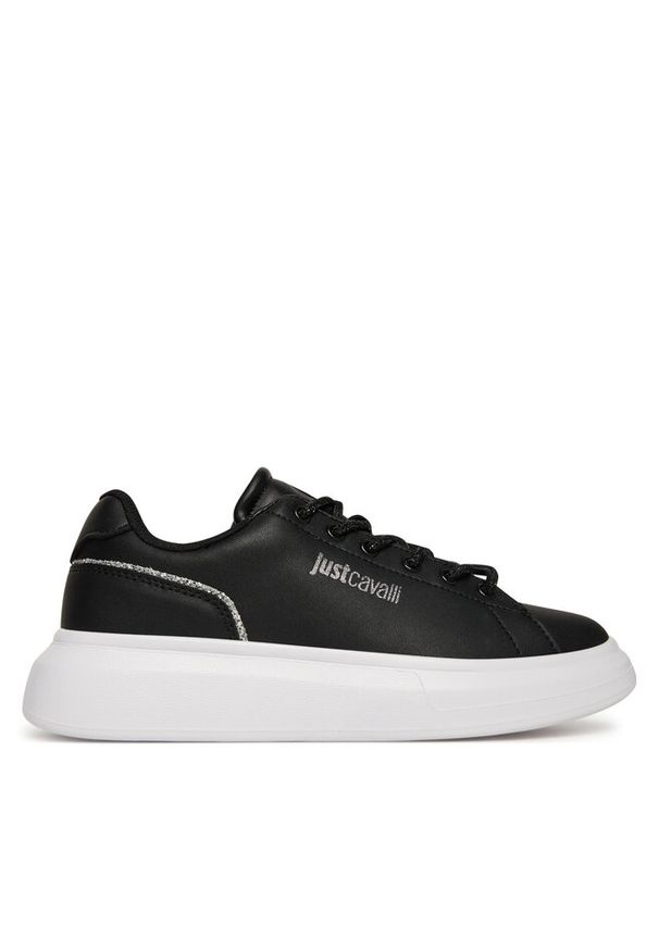 Sneakersy Just Cavalli. Kolor: czarny