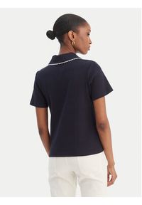 Morgan Polo 261-DLOLI Granatowy Slim Fit. Typ kołnierza: polo. Kolor: niebieski. Materiał: bawełna #3