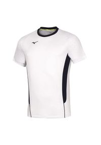 Mizuno - T-shirt Męski Premium HighKyu. Kolor: biały. Sport: turystyka piesza #1
