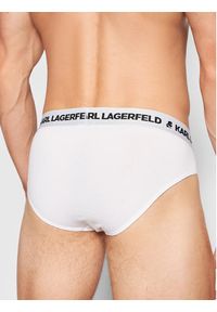 Karl Lagerfeld - KARL LAGERFELD Komplet 3 par slipów Logo 211M2103 Biały. Kolor: biały. Materiał: bawełna #4