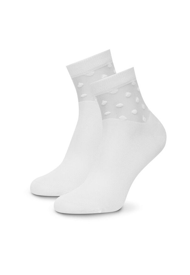 Zestaw 2 par wysokich skarpet damskich Nine West. Kolor: biały