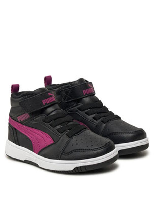 Puma Sneakersy Rebound V6 Mid Wtr Ac+ Ps 307979 04 Czarny. Kolor: czarny. Materiał: skóra
