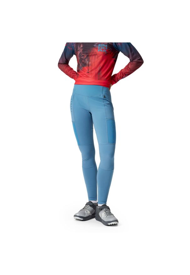 ENDURA - Spodnie rowerowe damskie Endura Singletrack. Kolor: niebieski. Sport: kolarstwo