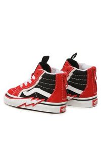 Vans Tenisówki Sk8-Hi Zip Bolt VN000BVKREB1 Czerwony. Kolor: czerwony. Materiał: materiał #5