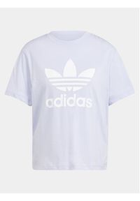 Adidas - adidas T-Shirt adicolor Trefoil IN8439 Fioletowy Boxy Fit. Kolor: fioletowy. Materiał: bawełna #5
