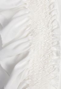 Renee - Biała Bluzka Dislie. Kolor: biały. Materiał: dzianina, bawełna, jeans. Wzór: gładki, kwiaty. Sezon: lato. Styl: elegancki #8