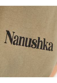 NANUSHKA - T-shirt z bawełny organicznej z logo Reece. Kolor: zielony. Materiał: bawełna. Wzór: napisy #3
