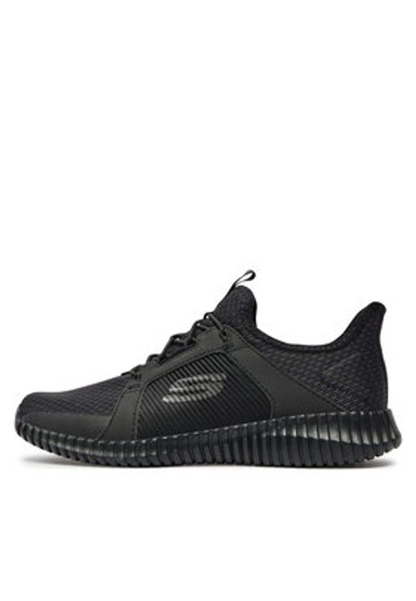 skechers - Skechers Sneakersy Elite Flex 52640/BBK Czarny. Kolor: czarny. Materiał: materiał, mesh
