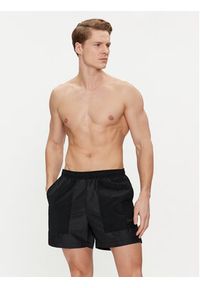 Calvin Klein Swimwear Szorty kąpielowe KM0KM00951 Czarny Regular Fit. Kolor: czarny. Materiał: syntetyk #3