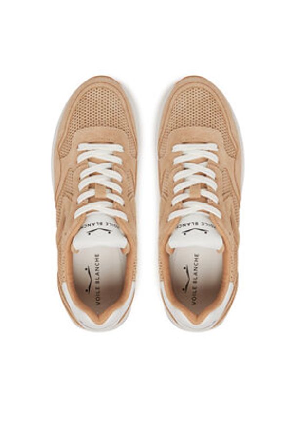 Voile Blanche Sneakersy Melany Perf 0012019065.02.0E01 Beżowy. Kolor: beżowy. Materiał: skóra, zamsz