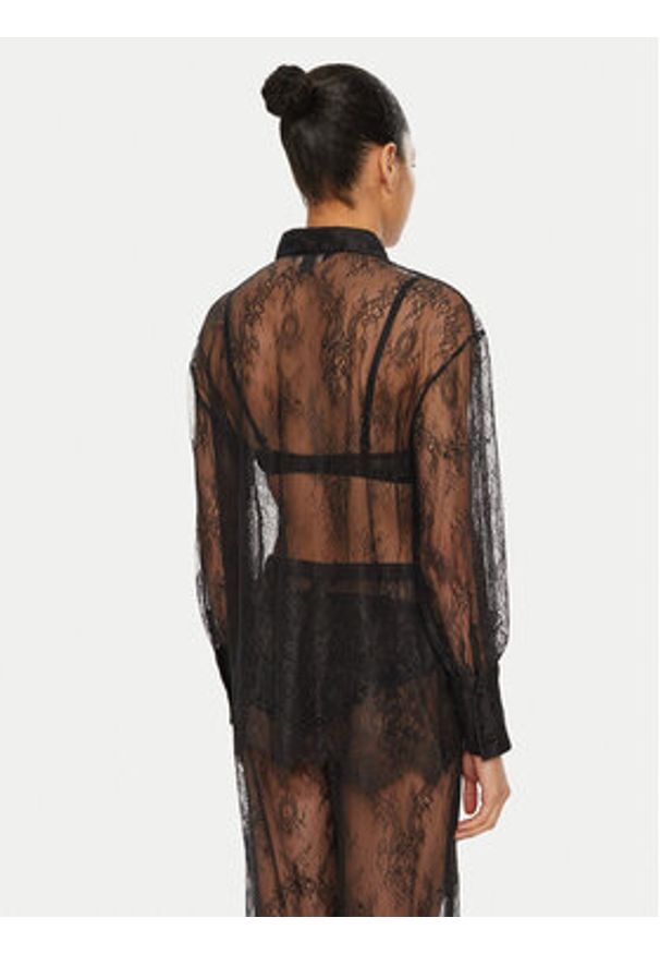 Hunkemöller Koszula Camille 300608 Czarny Relaxed Fit. Kolor: czarny. Materiał: syntetyk