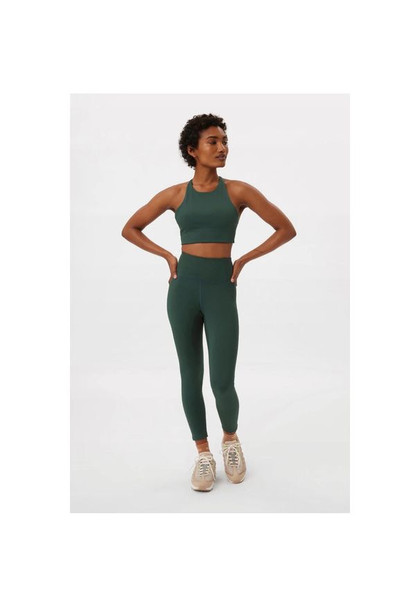GIRLFRIEND COLLECTIVE - Damskie legginsy 7/8 Girlfriend Collective Compressive High-Rise. Kolor: zielony
