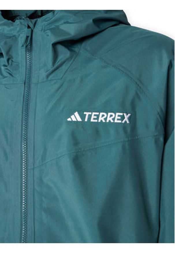 Adidas - adidas Kurtka przeciwdeszczowa Terrex Multi 2L RAIN.RDY JL9774 Zielony Regular Fit. Kolor: zielony. Materiał: syntetyk
