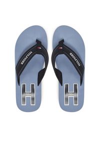 TOMMY HILFIGER - Tommy Hilfiger Japonki Hilfiger H Padded Beach Sandal FM0FM05536 Granatowy. Kolor: niebieski. Materiał: materiał #4