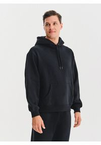 Pako Lorente - PAKO LORENTE - Czarna bluza dresowa z kapturem. Typ kołnierza: kaptur. Kolor: szary, czarny. Materiał: dresówka. Wzór: gładki #5