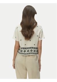 Vero Moda Koszula Kai 10345548 Beżowy Regular Fit. Kolor: beżowy. Materiał: wiskoza #5