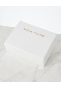 AMINA MUADDI - Naszyjnik z kryształami. Materiał: metalowe. Kolor: czarny. Kamień szlachetny: kryształ #2