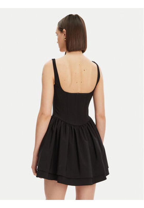 Imperial Sukienka koktajlowa AFHMIQD Czarny. Kolor: czarny. Materiał: syntetyk. Styl: wizytowy