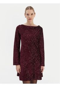 Rinascimento Sukienka koktajlowa CFC0126781003 Bordowy Regular Fit. Kolor: czerwony. Materiał: syntetyk. Styl: wizytowy #1