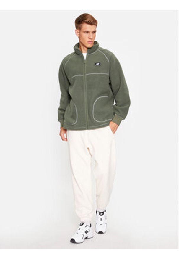 New Balance Polar Athletics Polar Fleece Full Zip MJ33503 Zielony Regular Fit. Kolor: zielony. Materiał: syntetyk