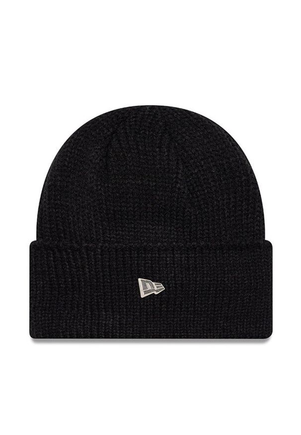 New Era Czapka Wide Cuff Beanie 60565447 Czarny. Kolor: czarny. Materiał: materiał