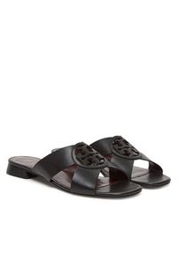 Tory Burch Klapki Miller 162574 Czarny. Kolor: czarny. Materiał: skóra #5