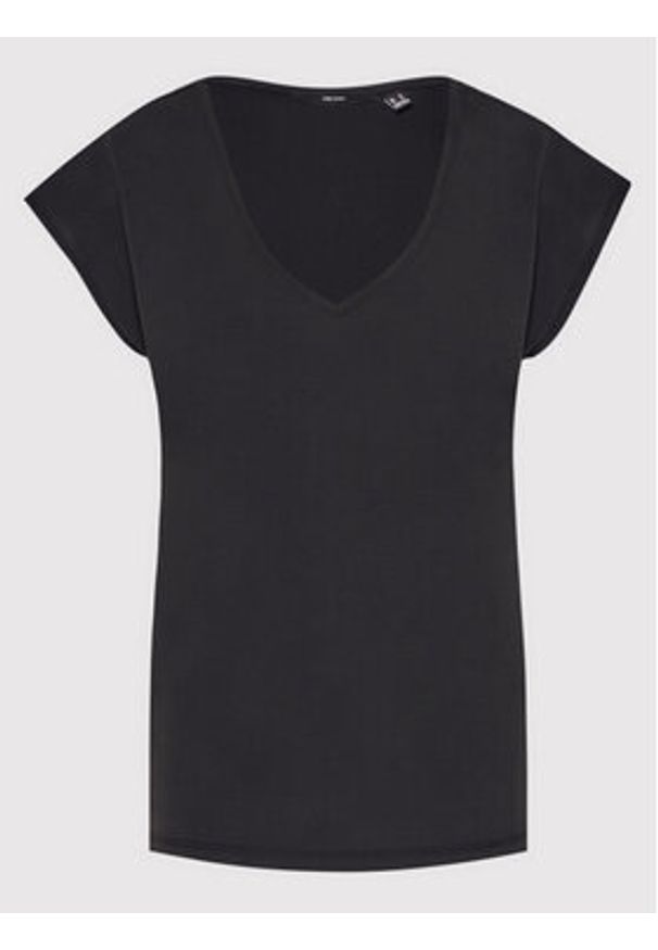 Vero Moda T-Shirt Filli 10247666 Czarny Regular Fit. Kolor: czarny. Materiał: syntetyk