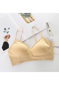 Intica - Braletka usztywniana bez fiszbin do codziennych stylizacji Gertha. Kolor: beżowy. Materiał: materiał #1