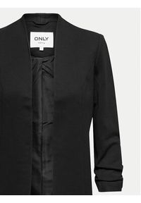 only - ONLY Marynarka Poptrash 15324620 Czarny Loose Fit. Kolor: czarny. Materiał: syntetyk, wiskoza