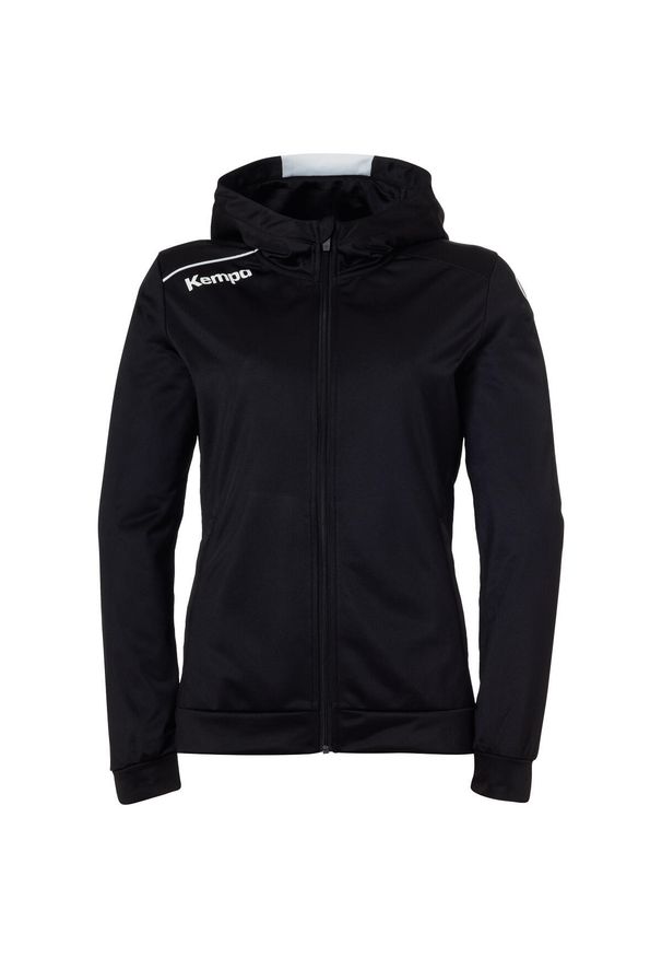 KEMPA - Damska bluza dresowa z kapturem Kempa Player. Typ kołnierza: kaptur. Kolor: biały, wielokolorowy, czarny. Materiał: dresówka