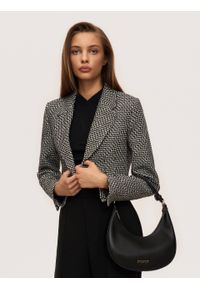 Kazar - Czarna skórzana torebka baguette. Kolor: czarny. Materiał: skórzane. Styl: casual. Rodzaj torebki: na ramię #3
