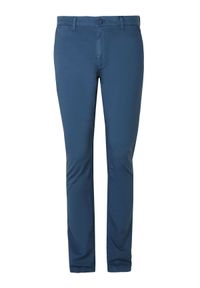 TOP SECRET - Spodnie typu chino regularne. Okazja: do pracy, na co dzień. Kolor: niebieski. Materiał: dzianina, tkanina. Wzór: gładki. Styl: casual #3