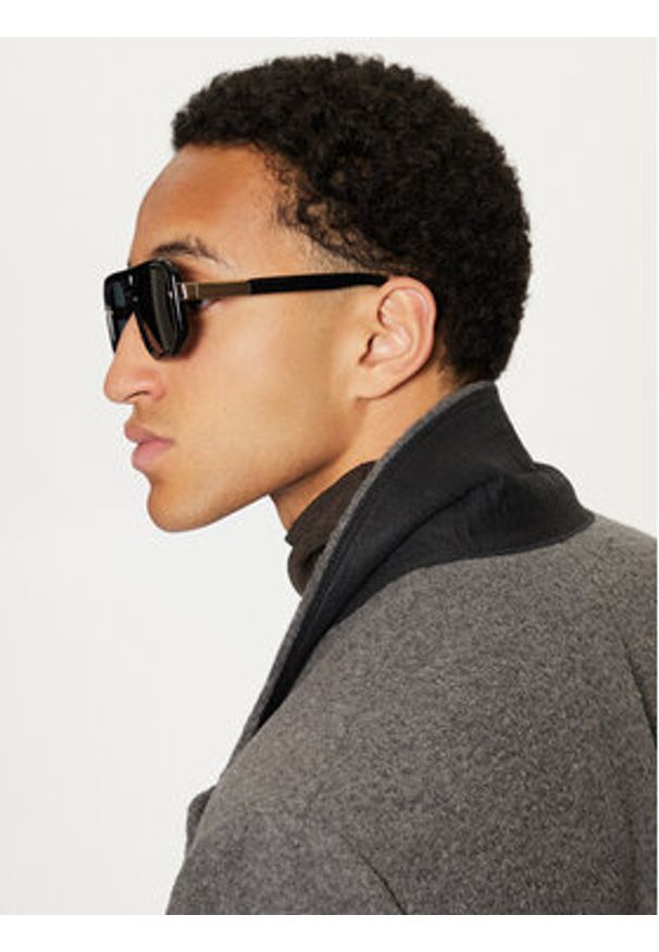 AMI PARIS - AMI Paris Płaszcz przejściowy HCO317.WV0025 Szary Regular Fit. Kolor: szary. Materiał: wełna