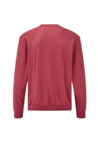 FRUIT OF THE LOOM - Klasyczna Bluza Raglanowa Unisex Dla Dorosłych. Kolor: czerwony. Długość rękawa: raglanowy rękaw