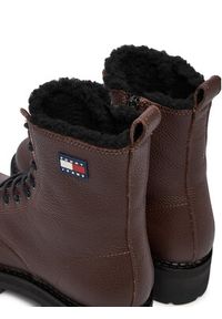 Tommy Jeans Trapery Tjw Urban Laceup Boot Wl EN0EN02906 Brązowy. Kolor: brązowy. Materiał: skóra