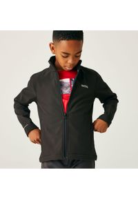 Regatta - Kurtka turystyczna softshell dziecięca Cera. Kolor: fioletowy. Materiał: softshell. Styl: sportowy #1