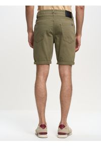Big-Star - Szorty męskie jeansowe Aden 830. Kolor: zielony. Materiał: jeans. Styl: elegancki, sportowy #2